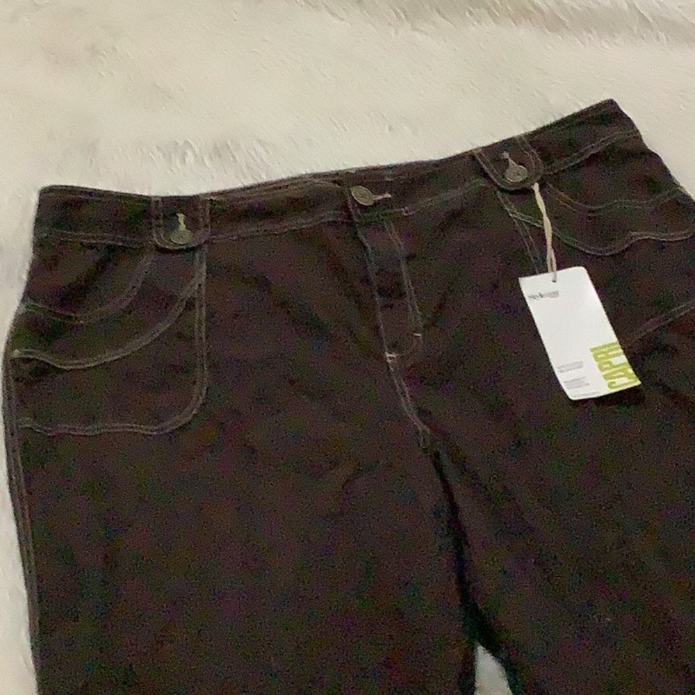 Style and co brown Capri shorts new with tag - Picture 2 of 8